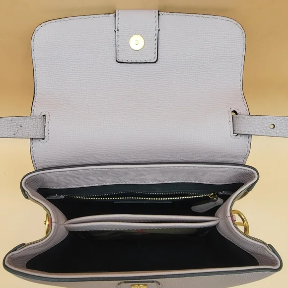 BURBERRY Camberley Calfskin Leather Pale Orchid Handbag, Authentic W/ COA.. - Picture 6 of 16